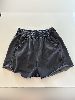 Free People FP Movement All Star Shorts Black Logo Oversized Lounge Black XL

Ki